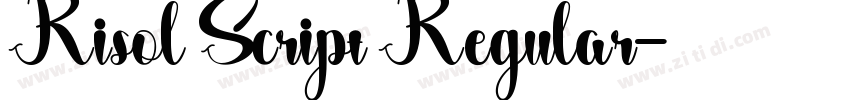 Risol Script Regular字体转换